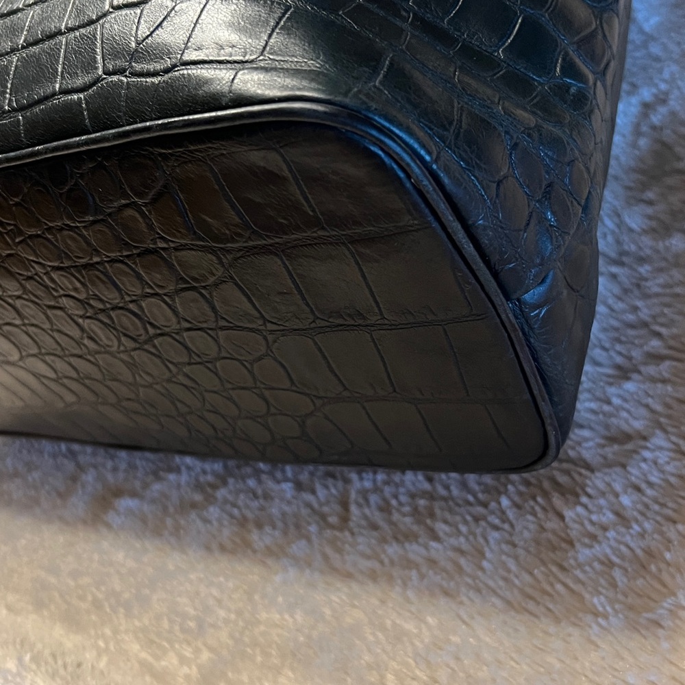 DONALD J. PLINER Crocodile Embossed Leather Bag - Picture 14 of 16